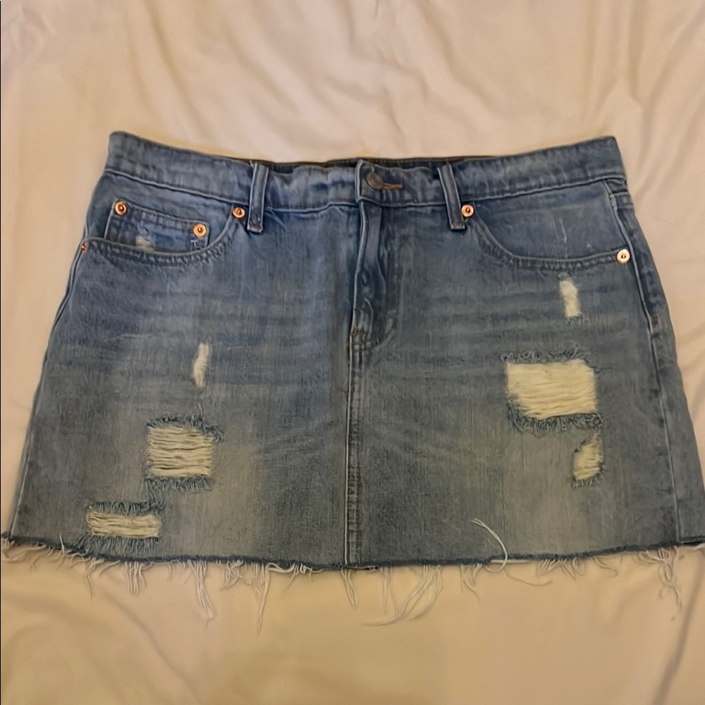 GAP Blue Denim Mini Skirt Size 29T